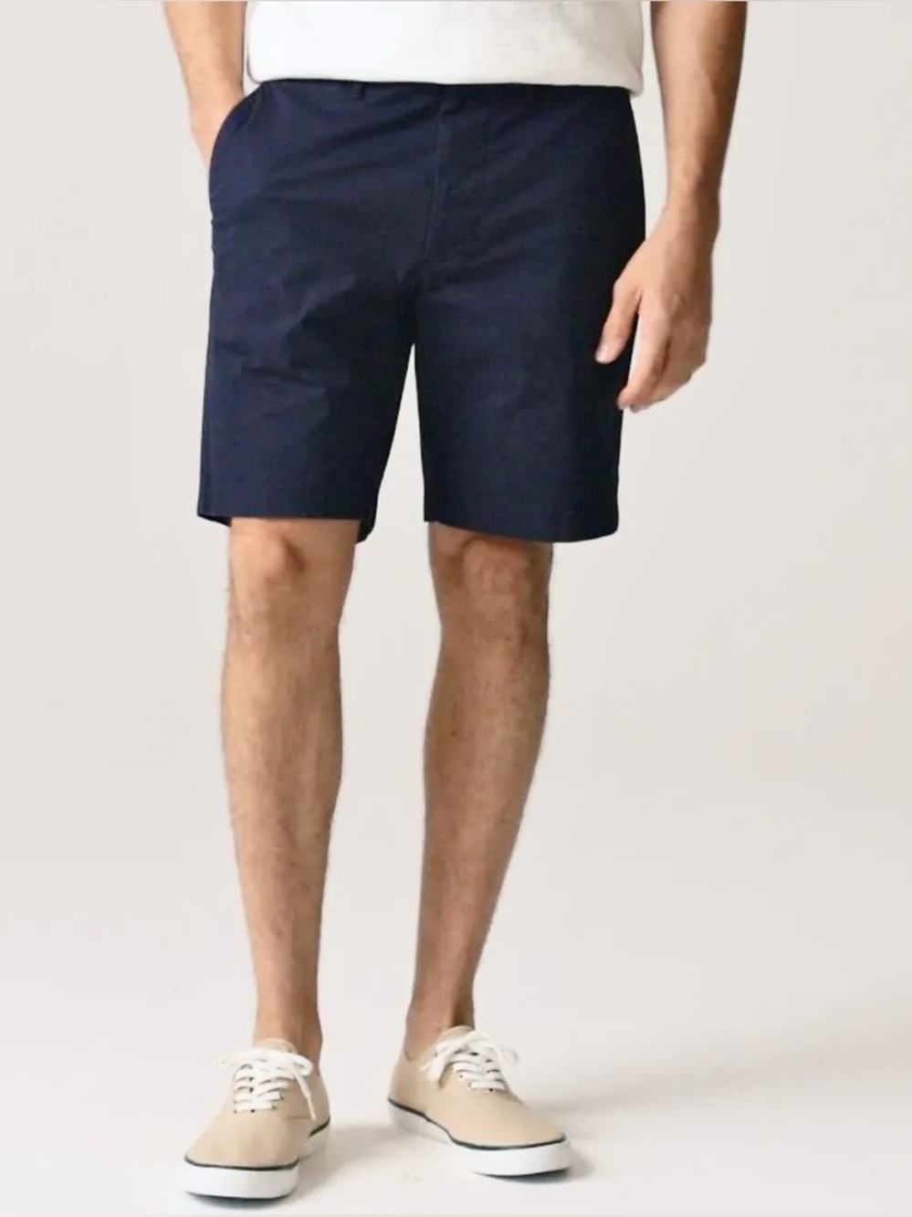 J Crew 9” Stretch Chino Shorts Navy Blue